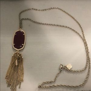 Kendra Scott- Maroon Rayne Necklace